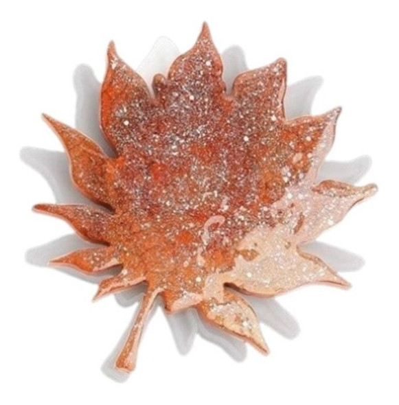 Molde De Silicona Hoja Posa Vaso Especial Resina 0