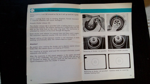 Antiguo Instructivo Cámara Praktica 1969 - Martínez 1