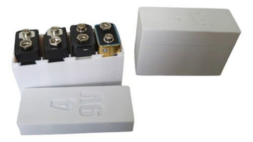 Suporte Box Case Organizador Holder De Pilhas Baterias 9v 0