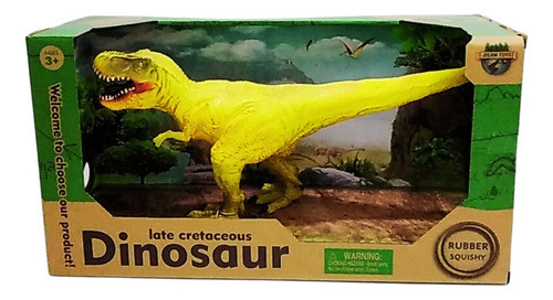 Dinosaurio Figura Soft 26cm T-rex Amarillo Jurassic Colec Ed 0