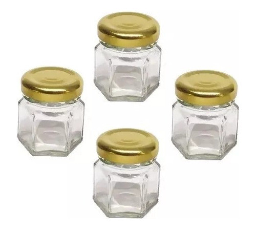 Frasco Mini Dulcero Hexagonal De 40cc C/tapa X 10u 0
