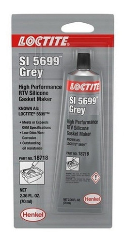 Silicona No Corrosiva Gris Loctite 70 Ml 0
