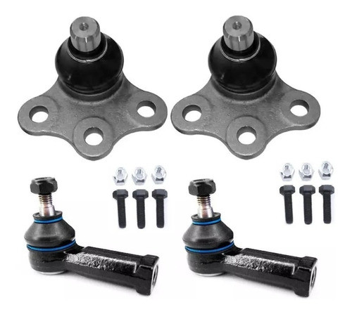 Kit Pivô+ Terminal Direção+ 6 Parafusos Corsa Hatch Joy Maxx 0