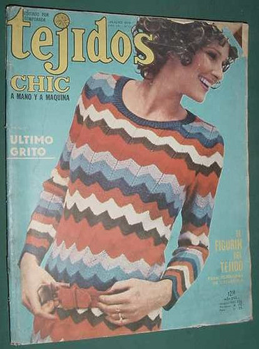 Revista Moda Tejidos 54 Detalles Tapa Figurin Pullovers Ropa 0