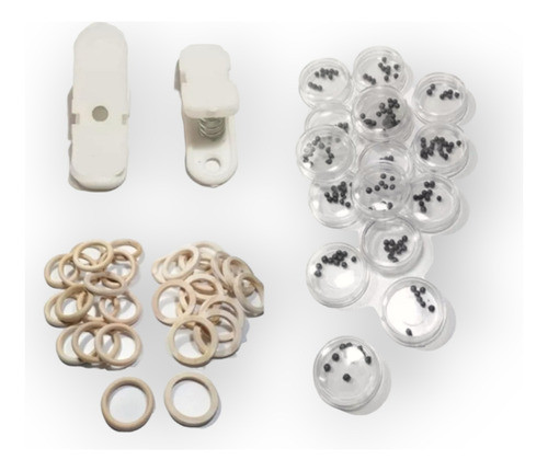 Combo Argollas Sonajero Cajita Sonajero Broches Envio Gratis 0