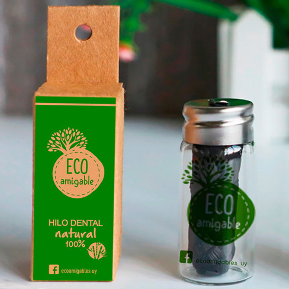 Hilo Dental De Bamboo Eco 30 Mt Sabor Menta - Tecnobox 1