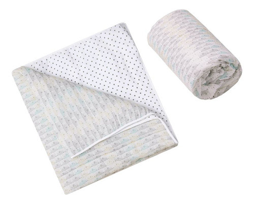 Edredom Soft Premium Berço Algodão 1,45x90cm Urso Papi Baby 1