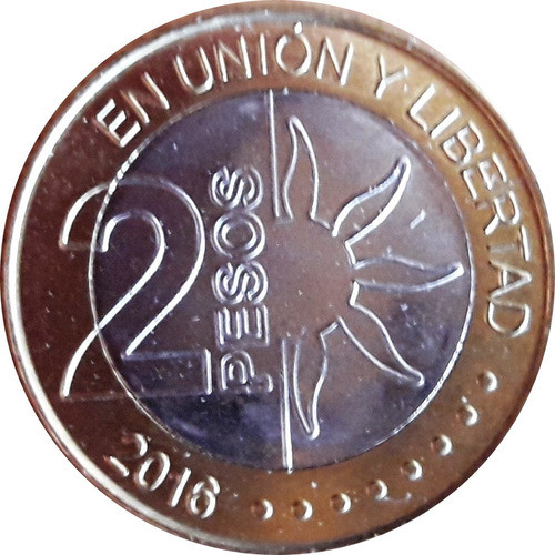 Argentina Moneda De 2 Pesos Año 2016 - Sin Circular 0