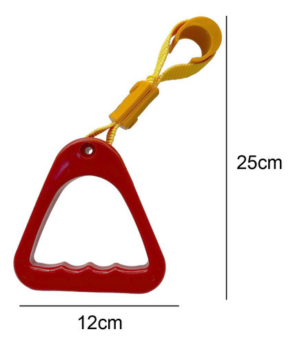 Alça De Ônibus Pendurar Anel Alça De Mão Vermelho 1