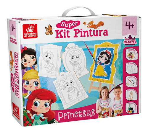 Kit Pintura Princesas Brincadeira De Criança 0