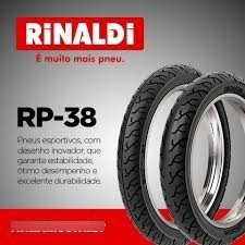 Cubierta Moto Rodado 110/80 X 14 Rinaldi Modelo Rp38 1
