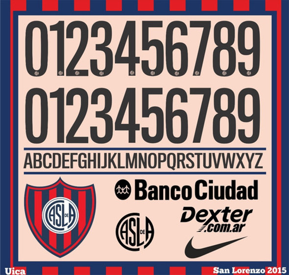 Vectores, Numeros. Camisetas San Lorenzo 2015 0 Vectores, Numeros. Camisetas San Lorenzo 2015 0