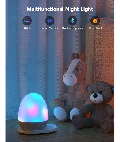 Luz Nocturna Govee Rgbic, Máquina De Sonido, Altavoz Bluetoo 1
