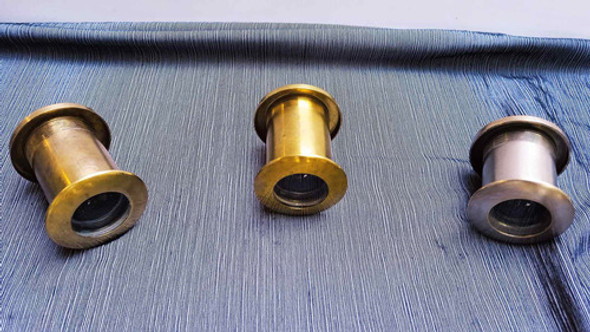 Mirillas Antiguas De Bronce Y Vidrio Con Aumento ( Lote ) 1
