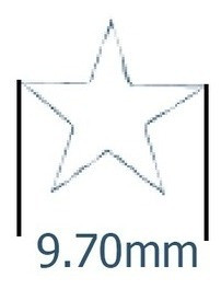 Inlay Marcação Escala Estrela Branco Perolado Guitarra 1