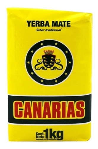 Yerba Mate Canarias Tradicional Importada De 1kg Pack 3u 0