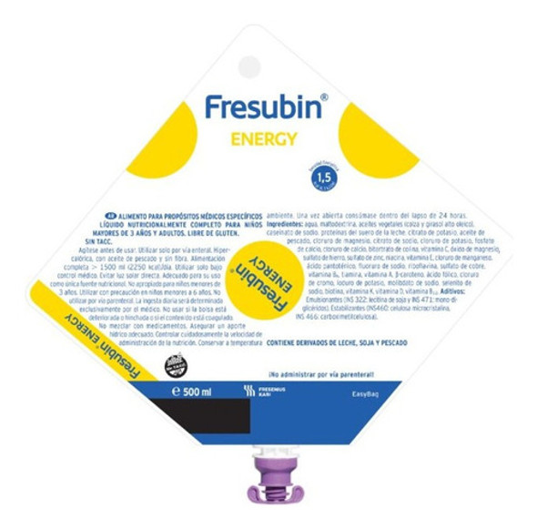 Fresubin Energy Original 500ml Alimento Enteral Pack X10 0