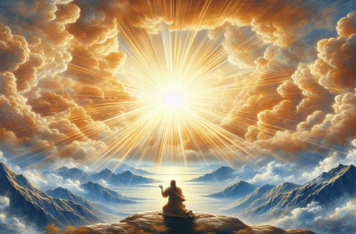 Obra De Arte Digital Oración Y Meditación Vlr2 70x50cm Única 0