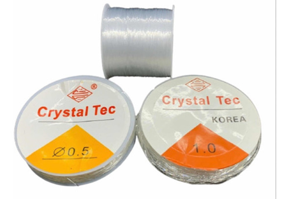 Tanza Elástica 0.5mm Rollo 40 Metros, Bijou, Deco, 20 Rollos 0