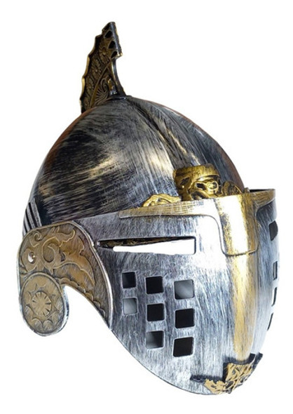 Casco Yelmo Cerrado Guerrero Medieval Visera Barbote Edad 0