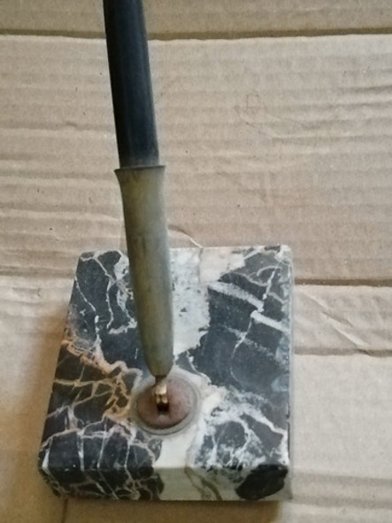 Antiguo Tintero Y Portapluma De Marmol Importado. 1