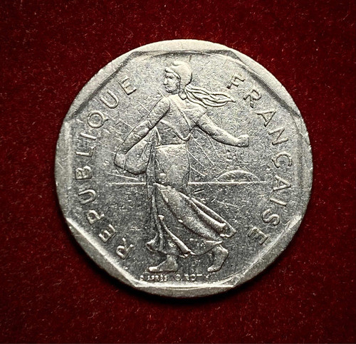 Moneda 2 Francos Francia 1980 Km 942.1 1