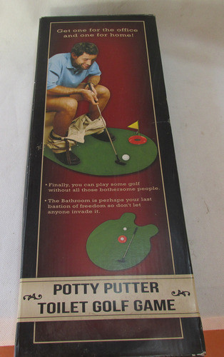 Juego Mini Golf Para El Baño Bizarro Toilet Golf Game Unico 0