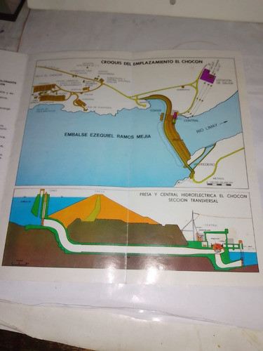 Hidronor Hidroelectrica El Chocon Rio Limay Dique Mapa 1