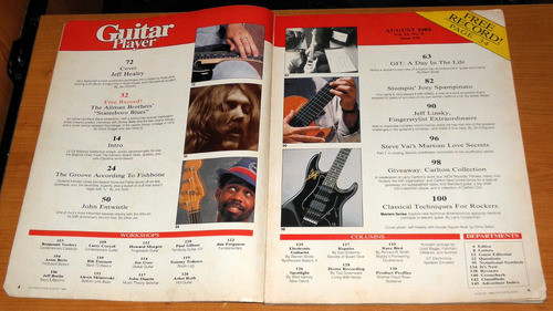 Revista Guitar Player N° 236 - Aug 1989 - Jeff Healey 1