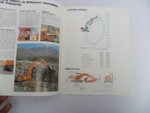 Folleto Tractor Hitachi Uho7 Pala Mecanica No Es Manual 1