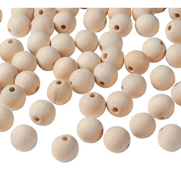 Cuentas D Madra Redondas Cn Agujero X500 Unidads 0