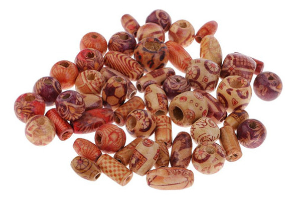 6 De 50 Peças De De Madeira Impressas Em Vários De De 1