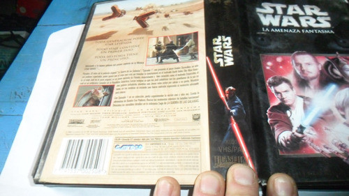 Vhs Star Wars 1 La Amenaza Fantasma 0