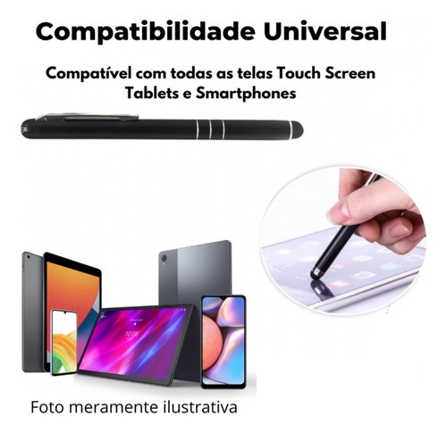Kit 6 Caneta Touch Screen Stylus B125 Universal Oferta Hoje 1