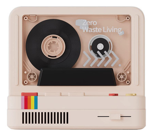 Estilo De Reproductor De Casete Vintage Con Bluetooth, Graba 0