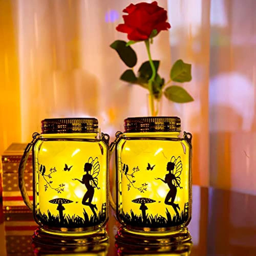 Vcdsoy Solar Fairy Lantern Patio Outdoor Decorations- 2 Pack 0