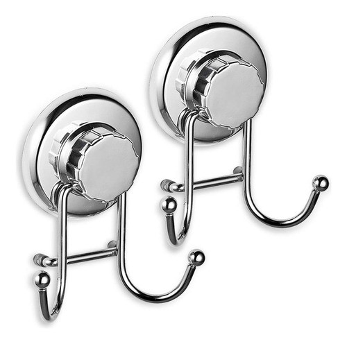 Percha Gancho Hasko Pared Baño Con Sopapa Ventosa Pack X 2 C 0
