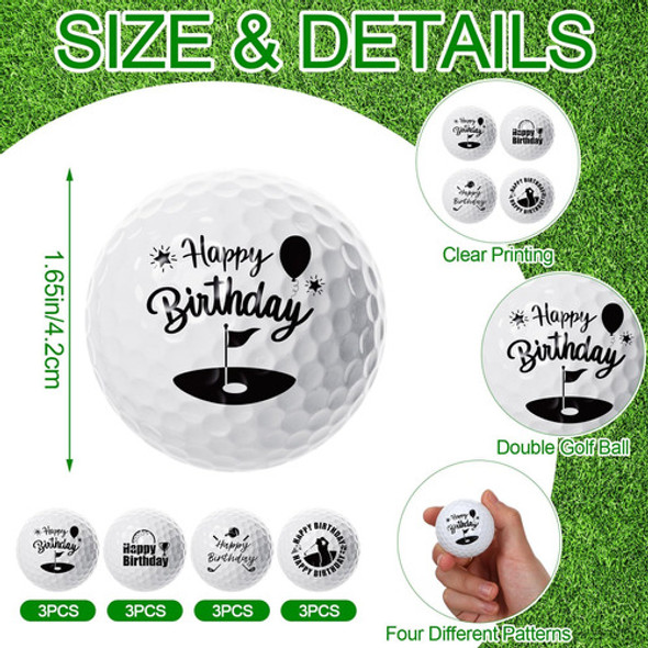 Roundfunny Juego 12 Pelotas Golf Cumpleaños Práctica Regalo 1