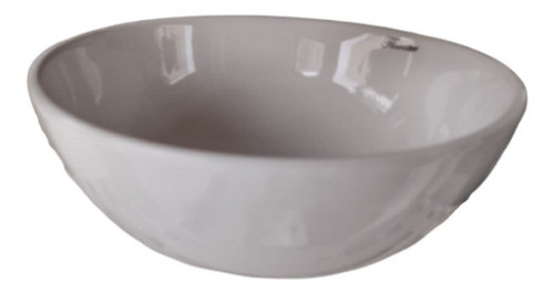 Bacha De Apoyo Flowater 28x28x12 Cm Blanca Ovalada Porcelana 1