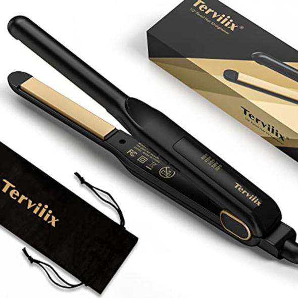 Terviiix Plancha Plana Pequeña Para Cabello Corto, 0