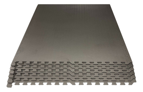 16 Pçs Tapete Tatame Eva Treino Fitness 100x100cm 10mm Preto 0