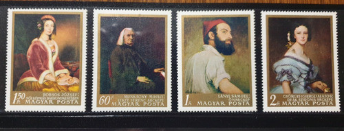 Estampillas De Hungría Tema Pinturas 7 Sellos Mint Año 1967 1