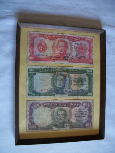 Billetes - Antiguos ( Encuadrados ) Coleccion - Decoracion 0