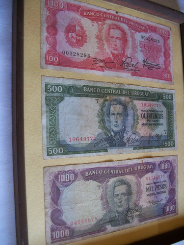 Billetes - Antiguos ( Encuadrados ) Coleccion - Decoracion 1