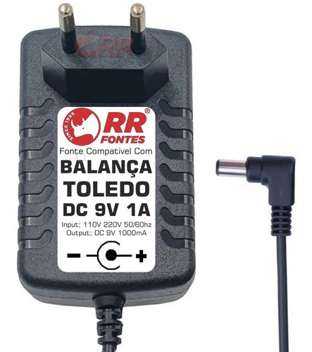 Fonte Carregador Balança Toledo 2096pp E Plataformas 9v 1a 1