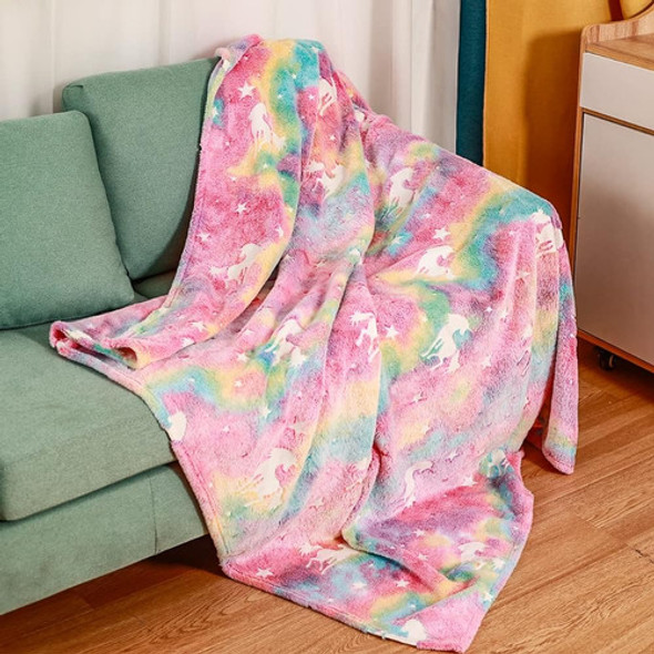 Manta Que Brilla En La Oscuridad 50  X 60  Manta Unicornio R 0