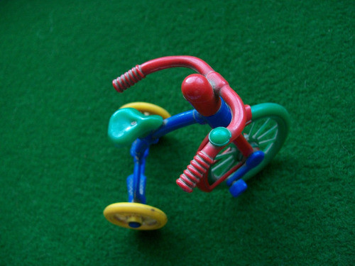 Juguete Antiguo,bicicleta De Plastico,años Cuarenta,usa 0