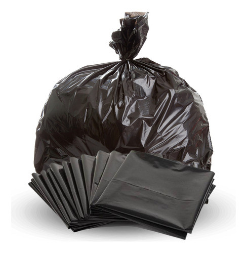 500 Bolsa De Residuo Consorcio Basura Negras Resisten 60x90 0