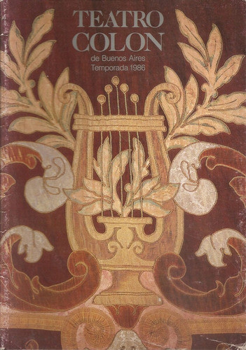 Teatro Colon Programa Temporada 1986 0