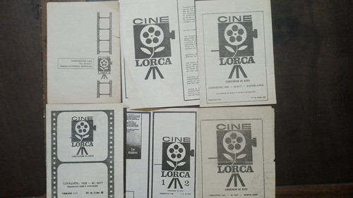 Lote De 6 Antiguos Programas Del Cine * Lorca * Años 70/80 0